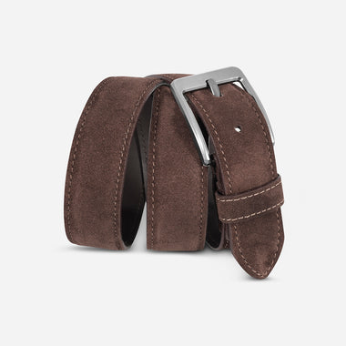 Belt suede in brown