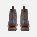 Stitch down vintage waxed dark brown boot