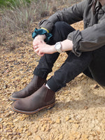 Isidro Chelsea · Waxed Suede · Brown
