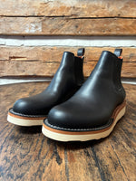 Chelsea in Black - White Wedge Sole - 40.5 EE