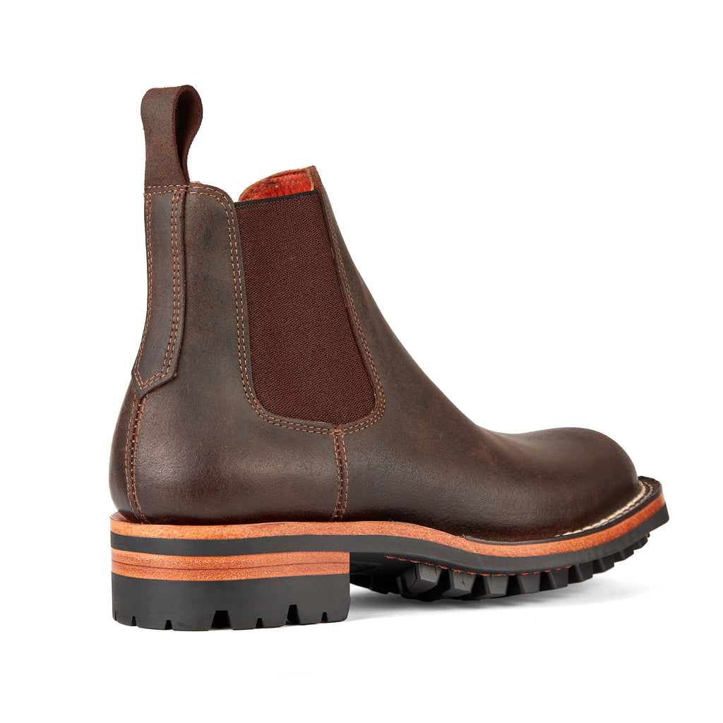 Isidro Chelsea · Waxed Suede · Brown