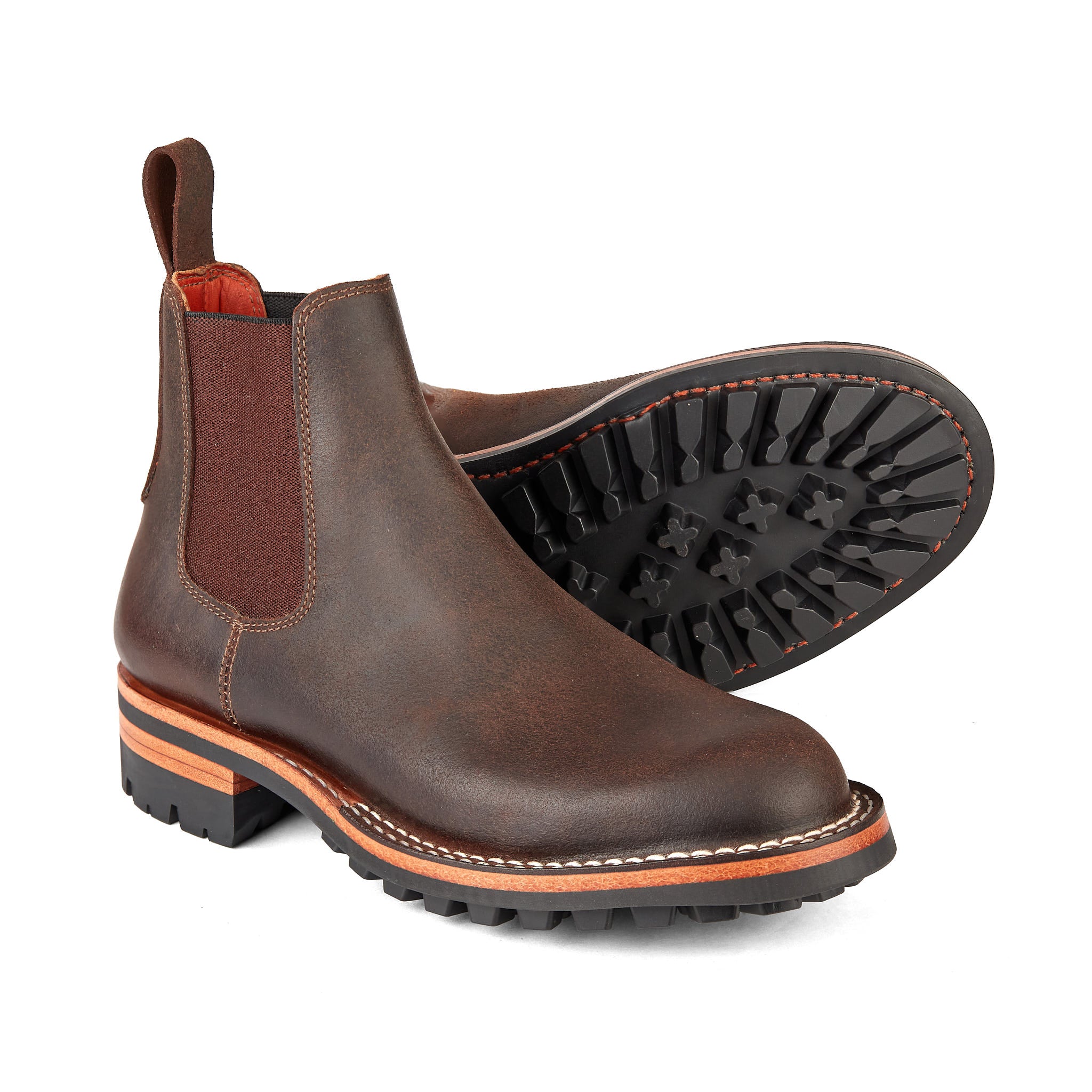 Isidro Chelsea · Waxed Suede · Brown
