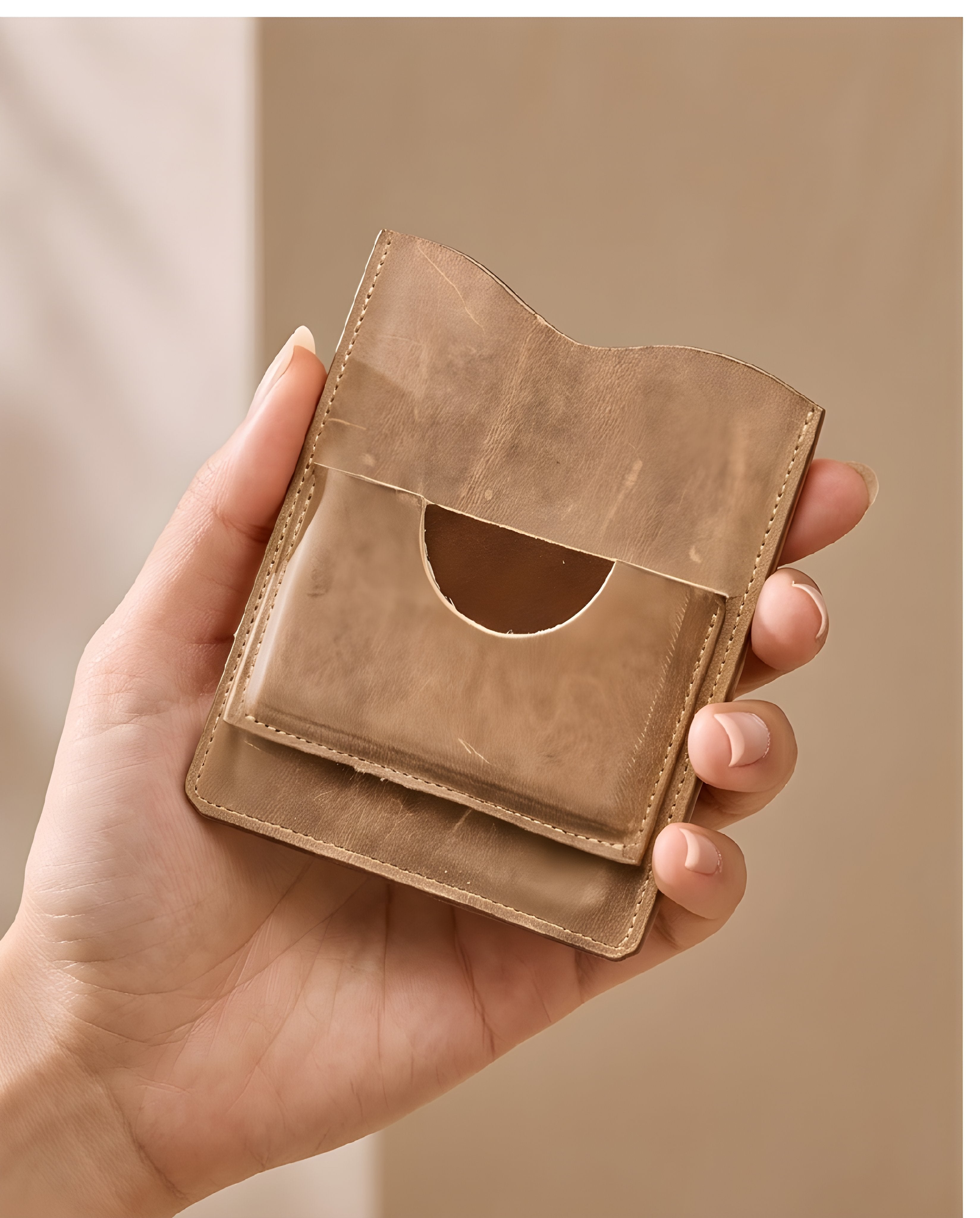 3 in 1 · Passport Holder · Waxed Flesh