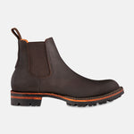 Chelsea boots waxy dark brown - Side view