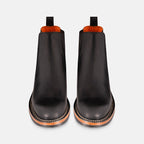 Chelsea boots in black front view