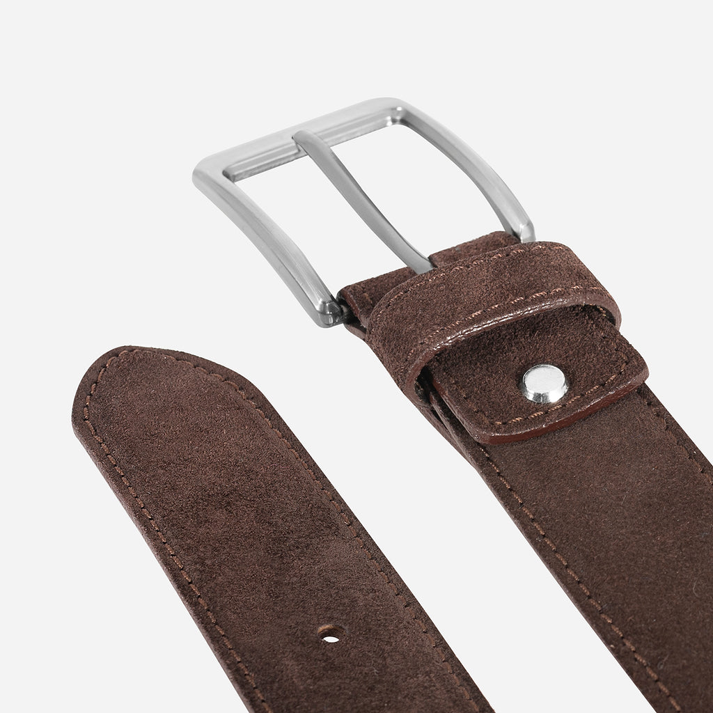 Belt suede in brown