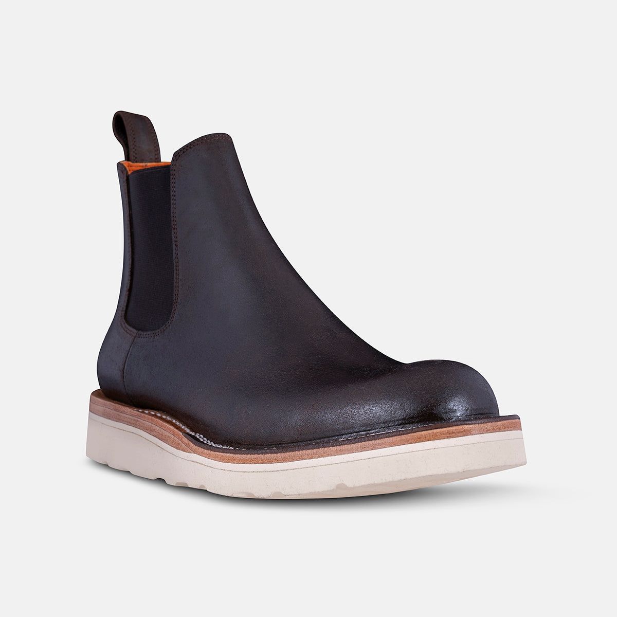 Men's wedge hotsell sole chelsea boots