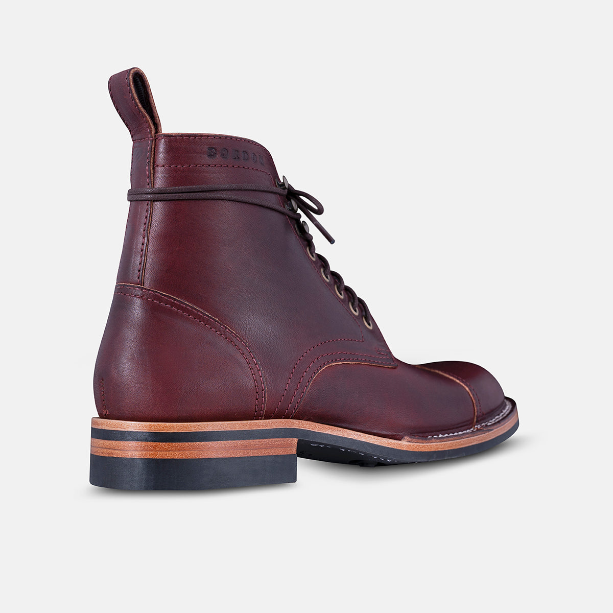 Burgundy hot sale military boots